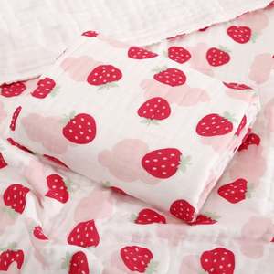 Langes et literie pour bébé en coton biologique 100% écologique, motif de dessin animé tissé personnalisable, toutes saisons - Product Image 3