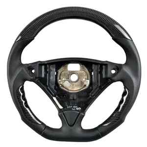 Volante personalizzato in fibra di carbonio per <span class=keywords><strong>Porsche</strong></span> Panamera Cayenne Macan 2019 2018 nuovo interruttore tergicristallo incluso - Product Image 5