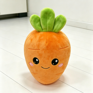Customized Carrot plush toy, vegetable carrot stuffed <b>pillow</b>, orange carrot <b>soft</b> plushie, cartoon food vegetable cuddle - Product Image 4