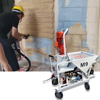 Machine à projeter du gypse automatique à haute efficacité, machine à enduire les murs pour chantier de construction