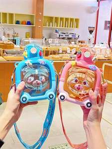 Vasos Infantiles de Verano, Botella Portátil de Gran Capacidad y Alta Calidad, con Pajita, Doble Boca, de Plástico, Diseño Atractivo - Product Image 2