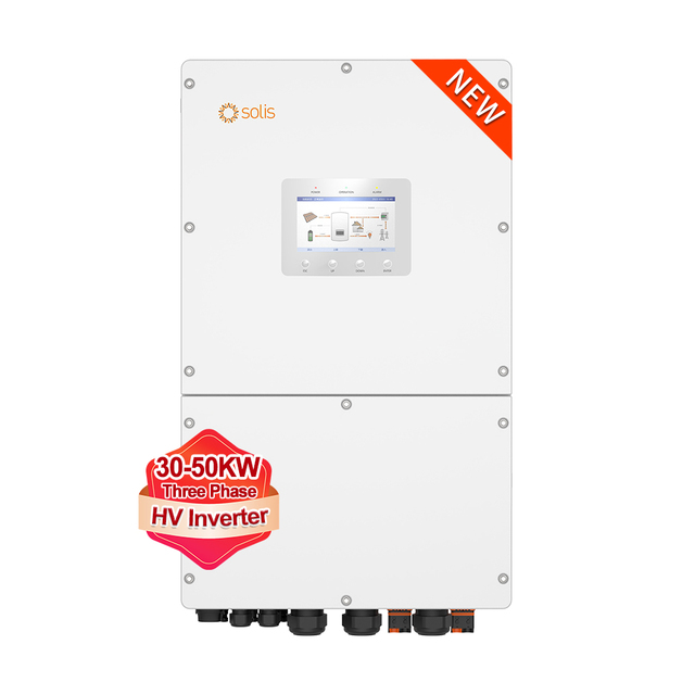Solis IP65 50kW High Voltage 3 Phase Hybrid Solar Inverter Power Mppt Pure Sine Wave Inverter