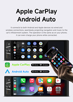 BQCC Autoradio universel 6,28'' avec écran sans fil CarPlay Android Auto, radio FM RDS, lecteur multimédia MP5, caméra d'aide à la conduite