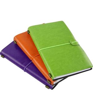 Carnet de notes en cuir PU avec couverture en tissu de lin de haute qualité et porte-stylo élastique – Vente en gros - Product Image 1