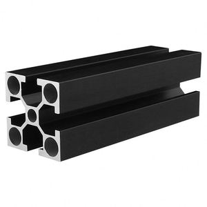 Perfil Cuadrado de Aleación de Aluminio Industrial 4040W-2.0 T5, Acabado Negro Arenado, Servicio de Corte, Serie 6000 - Product Image 1