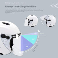 Casque de moto intelligent demi-visage ouvert de haute qualité Design personnalisé avec fonction d'appel