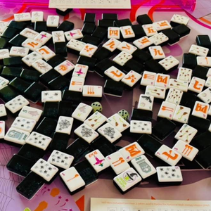 New Arrival Engraved American Mahjong <b>Tiles</b> Set, 160 Pieces Halloween Themed American Mahjong Game <b>Kit</b> - Product Image 2