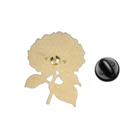 Ensemble de broches en émail souple motif fleur d'hortensia, colorées, en alliage de zinc, pour sac à dos, veste, chapeau, revers, décoration et objet de collection