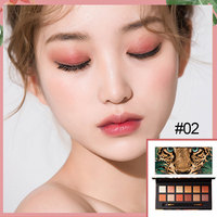 Guangzhou Maquillage Personnalisé à Base de Plantes Organique Ombre À Paupières Livre Emballage Diy 12 Couleur Animal Série Ombre À Paupières