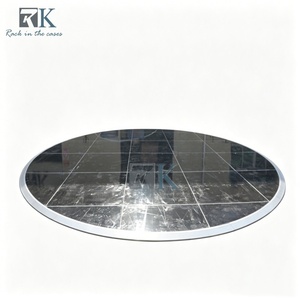 Modern High Gloss Black Round Dance Floor for Wedding Fashion <b>Show</b> and Full Range of Event Use - Product Image 1
