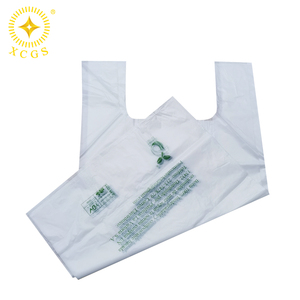 Sacs 100% biodégradables, sacs de courses réutilisables pour supermarchés, sacs en T-shirt compostables - Product Image 3