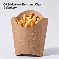 Gobelet en papier kraft de qualité alimentaire pour frites, poulet frit, personnalisable