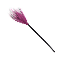 Balai de sorcière Pafu Halloween 90 cm avec jupe en tulle amovible, accessoire de cosplay détachable pour la décoration de fête d'enfants et maison hantée