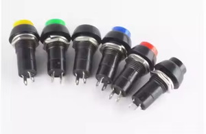 PBS-11B PBS-11A 12MM 2PIN Momentary Self- <strong>Reset</strong> <strong>Round</strong> Plastic Push Button <strong>Switch</strong> - Product Image 3