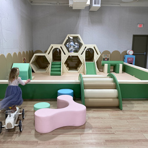 Aire de jeux pour enfants commerciale, structure d'<span class=keywords><strong>escalade</strong></span> souple, conception personnalisée de salle de jeu de rôle - Product Image 5
