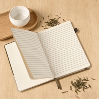 Carnets A5 personnalisables en lin et liège, couverture rigide en PU, papier épais, marque-pages intégrés, portables, pour bureau et affaires, directement de l'usine