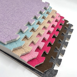 In hạt gỗ bọt chơi mat dày EVA bọt Câu Đố sàn Mat lồng vào nhau gạch lát sàn cho thiết bị phòng tập thể dục - Product Image 2