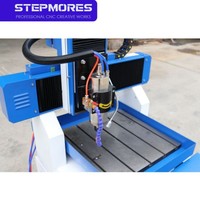 Stepmores 3D Mini Cnc Router 4040 6060 Mesa móvil Mini Cnc Fresadora Metal Router Cnc Ncwork Controller