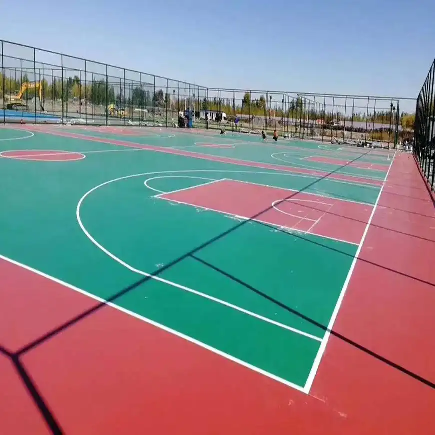 Cat lantai akrilik, cat lantai semen luar ruangan untuk lapangan basket, lapangan tenis, tahan aus, dan mudah digunakan