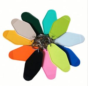 <b>Custom</b> logo Promotional Blank Plastic Retro Vintage Motel Hotel Room <b>Keychain</b> - Product Image 2