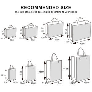 Çevre dostu kullanımlık hediye ambalaj toptan Kraft teşekkür ederim çanta perakende ve olaylar için marka promosyon çanta HONPAK - Product Image 3