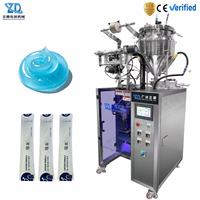Machine d'emballage automatique pour sachets de nourriture pour animaux de compagnie, avec scellage trois côtés, pour pâtes de viande visqueuses et bâtonnets de friandises pour chats