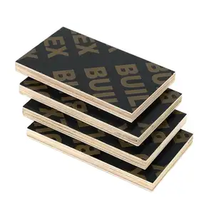 硬木模板WBP酚醛4x8 12毫米薄膜贴面胶合板18毫米-用于建筑18毫米酚醛胶合板