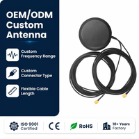 Antenne combinée verticale 2-en-1 avec base magnétique IP67 12DBI personnalisable à gain élevé pour navigation GPS automobile, marine et suivi de véhicules GSM