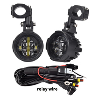 Phares universels pour moto, lentille de projecteur LED, phare de moto, feux antibrouillard, feux de conduite pour moto, lampe auxiliaire, projecteurs.