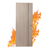 Porte de sortie incendie en MDF ignifuge certifiée ISO9001 CE avec remplissage de perlite, résistante aux hautes températures et aux flammes, pour maison et bureau