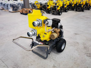 Bombas de agua autocebantes de alta presión, bomba de vacío montada en remolque, impulsada por motor de gasolina, para irrigación, OEM personalizable, Na Pre - Product Image 2
