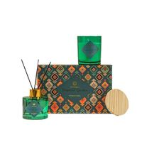 Ensemble de bougies diffuseur de roseaux en cire de soja sans feu et personnalisé de style moderne boîte-cadeau d'aromathérapie pour parfum d'hôtel boîte de roseaux d'huile essentielle