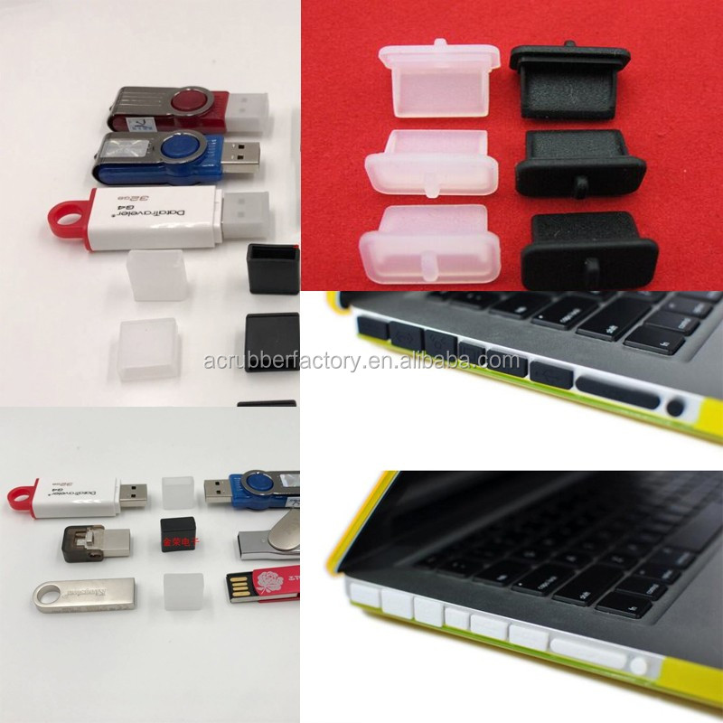 Cable Matters 20-Pack USB Port Covers in Black (USB Dust