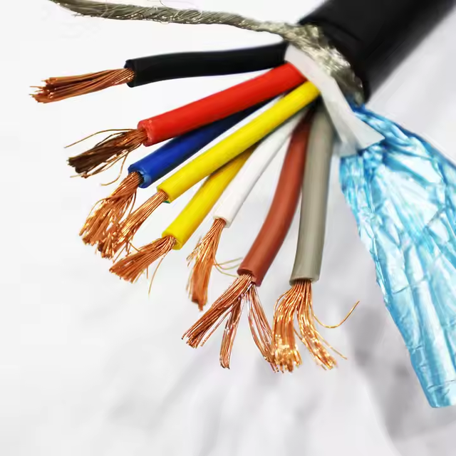 OEM/SZADP Szadp0001 RVVP Flexible Electric Audio Power Cable PVC Insulated Copper Shielded Stranded Conductors 0.2mm-1.5mm 2-6