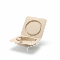 Boîte d'emballage écologique personnalisée en pulpe moulée pour casque audio, étui de protection gaufré pour l'électronique, taille et couleur personnalisables
