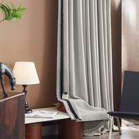 Cortina opaca para ventanas Cortinas opacas de diseño de lujo para sala de estar