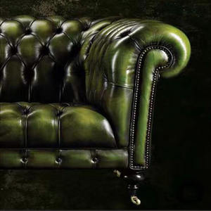 حقيبة ناعمة بجانب السرير من جلد البقر الطبيعي من الطبقة الأولى ، قماش جلد البقر الشمعي الزيتي العتيق للأثاث - Product Image 1