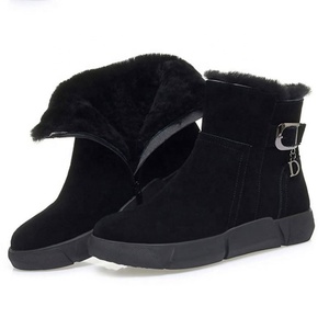 Bottes de neige unisexes respirantes, imperméables, antidérapantes, à semelle épaisse, avec doublure chaude et rembourrage supplémentaire pour l'hiver - Product Image 6