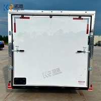 Remorque de transport de marchandises fermée et robuste pour le transport commercial, outils et équipements professionnels, sécurisée, résistante aux intempéries, approvisionnement direct d'usine