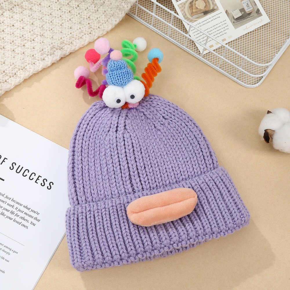 Purple funny little hat