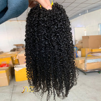 Extensions de cheveux humains à tresser sans nœuds, ondulations profondes lâches, cheveux à crocheter Miracle Knots