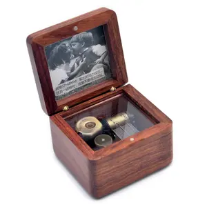 Wholesale Laser Engraving Custom Wooden Music Box Photo Music Box DIY Ideas Made in China