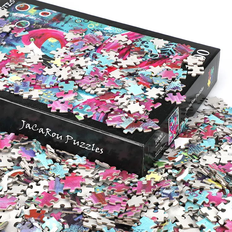Puzzle en carton personnalisé, pour Puzzle simple, 1000 pièces, vente en gros