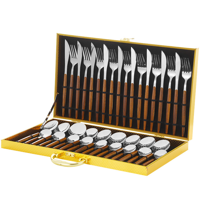 Ensemble de 36 pièces à queue ronde - argent