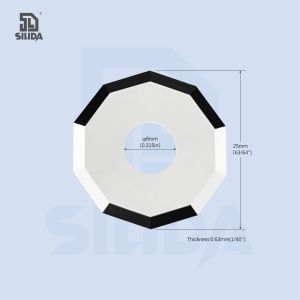 <span class=keywords><strong>Blackman</strong></span> Blade BW50 Hoja de corte circular decagonal Diámetro interior 8mm Cuchillas de corte de carburo de tungsteno para cortador de textiles - Product Image 2