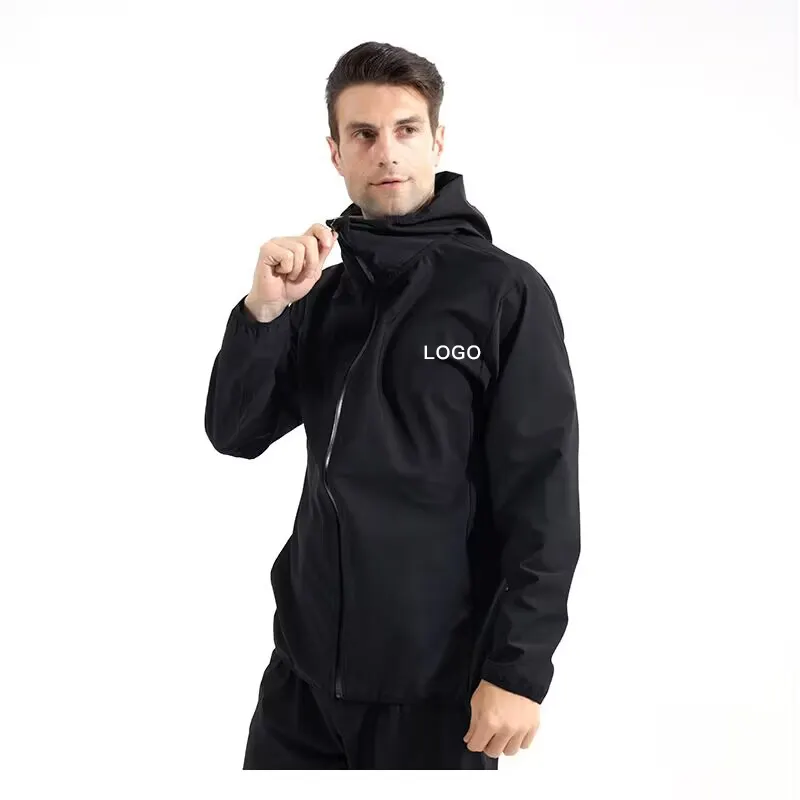 Custom Logo Sauna Suit for Men Sweat Jacket for Men Sweat Sauna Pants Gym Workout Sweat Suit