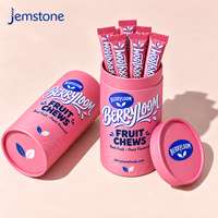 Emballage cylindrique personnalisé de qualité alimentaire, écologique, pour compléments alimentaires en fibres, tube en papier pour sachet de poudre