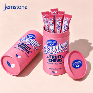 Emballage cylindrique personnalisé de qualité alimentaire, écologique, pour compléments alimentaires en fibres, tube en papier pour sachet de poudre - Product Image 2