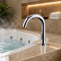 Robinet de baignoire à cascade en acier inoxydable avec fonction massage, système de douche cascade, vente en gros