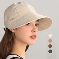 Sombrero de Pescador de Tela Vaquera para Mujer, Transpirable, para Verano, para Exteriores, Protección Solar, con Circunferencia de Cabeza Grande, para Actividades al Aire Libre